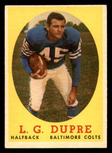 1958 Topps #117 L.G. Dupre Ex-Mint  ID: 394482