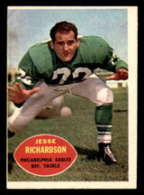 1960 Topps #91 Jesse Richardson Miscut Eagles ID:394579
