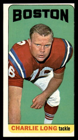 1965 Topps #13 Charles Long Miscut Patriots ID:394669