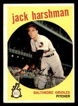 1959 Topps #475 Jack Harshman Excellent+  ID: 394764