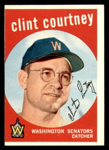 1959 Topps #483 Clint Courtney Miscut Senators ID:394772