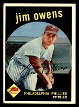 1959 Topps #503 Jim Owens Excellent+  ID: 394792