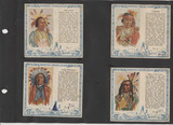 1954 Red Man Tobacco T129 American Indians Chiefs Set 40 Plus 8 Low Grade Ones Pasted On Pages  #*sku35749