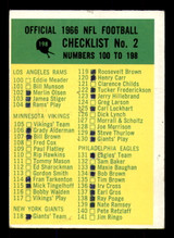 1966 Philadelphia #198 Checklist 2 UER Marked UER  ID:395241