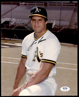 Jose Canseco 8 x 10 Photo Signed Auto PSA/DNA Authenticated A's ID: 395355 Jose Canseco 8 x 10 Photo Signed Auto PSA/DNA Authenticated A's ID: 395355