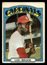 1972 Topps #200 Lou Brock Poor 1972 Topps #200 Lou Brock Poor