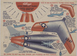 1950's F273-9 Kellogg's Flying Model Jets Planes North American F-86 Sabre Jet  #*sku35861