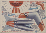 1950's F273-9 Kellogg's Flying Model Jets Planes North American F-86 Sabre Jet (Lower Grade)  #*sku35862