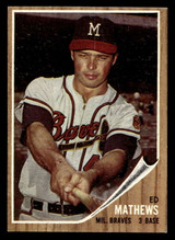 1962 Topps #30 Eddie Mathews Near Mint 