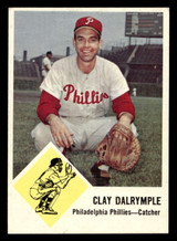 1963 Fleer #52 Clay Dalrymple Stained Phillies ID:396956