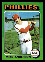 1975 Topps #118 Mike Anderson Ex-Mint 