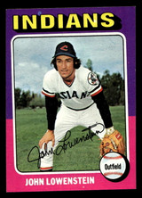 1975 Topps #424 John Lowenstein miscut Indians 1975 Topps #424 John Lowenstein miscut Indians
