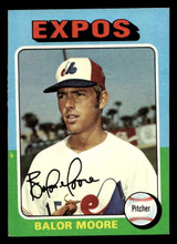 1975 Topps #592 Balor Moore miscut Expos