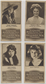 c-1920's E160-3 Ghirardelli's Milk Chocolate Motion Pictures Star Lot 3/48 sold Betty Compson #*sku36053 c-1920's E160-3 Ghirardelli's Milk Chocolate Motion Pictures Star Lot 3/48 sold Betty Compson #*sku36053