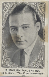 1922/23 American Caramel Co. E123-1 Movie Actors and Actresses #24 Rudolph Valentino #*sku36058 1922/23 American Caramel Co. E123-1 Movie Actors and Actresses #24 Rudolph Valentino #*sku36058