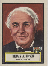 1952 Topps Look N See #71 Thomas Edison Inventor #*sku36060 1952 Topps Look N See #71 Thomas Edison Inventor #*sku36060