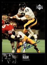 1997 Upper Deck Legends Autographs #AL72 Jack Ham ON CARD Auto Steelers ID: 399282