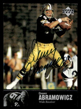 1997 Upper Deck Legends Autographs #AL74 Danny Abramowicz ON CARD Auto Saints