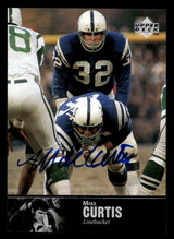 1997 Upper Deck Legends Autographs #AL95 Mike Curtis ON CARD Auto Colts