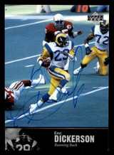 1997 Upper Deck Legends Autographs #AL99 Eric Dickerson ON CARD Auto LA Rams ID: 399329