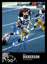 1997 Upper Deck Legends Autographs #AL99 Eric Dickerson ON CARD Auto LA Rams ID: 399330