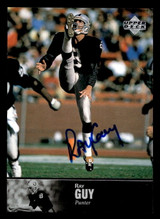 1997 Upper Deck Legends Autographs #AL111 Ray Guy ON CARD Auto Raiders ID: 399346