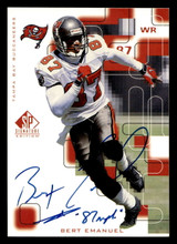 1999 SP Signature Autographs #BT Bert Emanuel ON CARD Auto Buccaneers ID: 399457