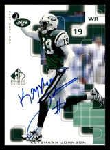 1999 SP Signature Autographs #KJ Keyshawn Johnson ON CARD Auto NY Jets