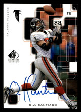 1999 SP Signature Autographs #OJ O.J. Santiago ON CARD Auto Falcons ID: 399560