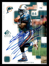 1999 SP Signature Autographs #TR Troy Drayton ON CARD Auto