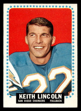 1964 Topps #164 Keith Lincoln Ex-Mint 