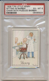 1936 T78 Little Henry Sitting In Barber Chair Pop 1 PSA 6 Ex-Mt  #*sku36128