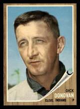 1962 Topps #15 Dick Donovan UER Excellent+  ID: 401824
