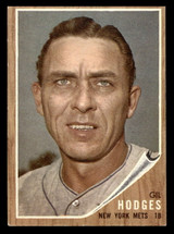 1962 Topps #85 Gil Hodges Excellent+  ID: 401887