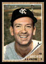 1962 Topps #433 Jim Archer Ex-Mint  ID: 402227