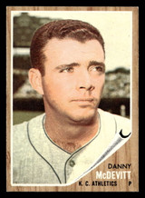 1962 Topps #493 Danny McDevitt Near Mint  ID: 402286