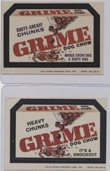 1973/77 Wacky Packages Series 7 Variation Pair Dusty-Greasy Chunks & Heavy Chunks  #*sku7h36155