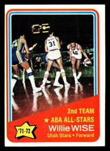 1972-73 Topps #254 Willie Wise AS Ex-Mint ID: 404219 1972-73 Topps #254 Willie Wise AS Ex-Mint ID: 404219