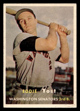 1957 Topps #177 Eddie Yost Very Good  ID: 404864