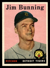 1958 Topps #115 Jim Bunning UER Excellent+  ID: 404879