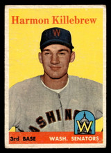1958 Topps #288 Harmon Killebrew G-VG  ID: 404885