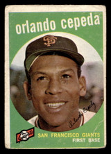 1959 Topps #390 Orlando Cepeda Poor  ID: 404930