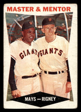 1960 Topps #7 Willie Mays/Bill Rigney Master and Mentor Good  ID: 404937