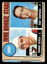1968 Topps #247 Johnny Bench/Ron Tompkins Poor RC Rookie Miscut 