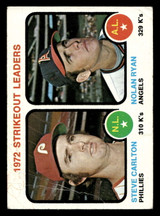 1973 Topps #67 Steve Carlton/Nolan Ryan Strikout Leaders G-VG  ID: 405423
