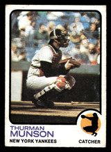 1973 Topps #142 Thurman Munson Very Good  ID: 405434