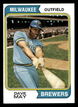 1974 Topps #12 Dave May Ex-Mint 