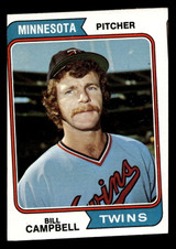 1974 Topps #26 Bill Campbell Excellent RC Rookie Miscut 