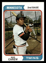 1974 Topps #50 Rod Carew Near Mint  ID: 407602