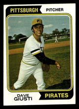 1974 Topps #82 Dave Giusti Near Mint  ID: 407646